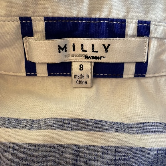 MILLY blue white stripe dress - Picture 9 of 14